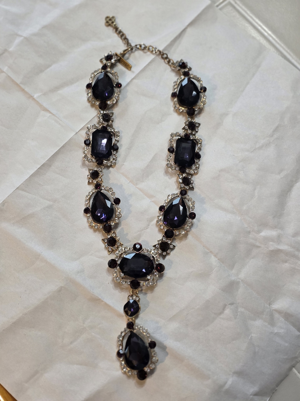 SIGNED Oscar DE LaRenta Vintage Statement Necklace - Picture 8 of 10